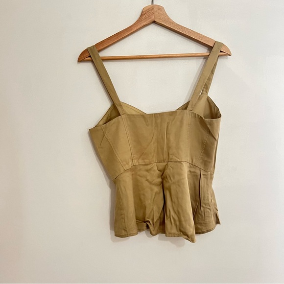 BCBGMAXAZRIA • ‘Jonesy’ Button Up Peplum blouse - Picture 3 of 8